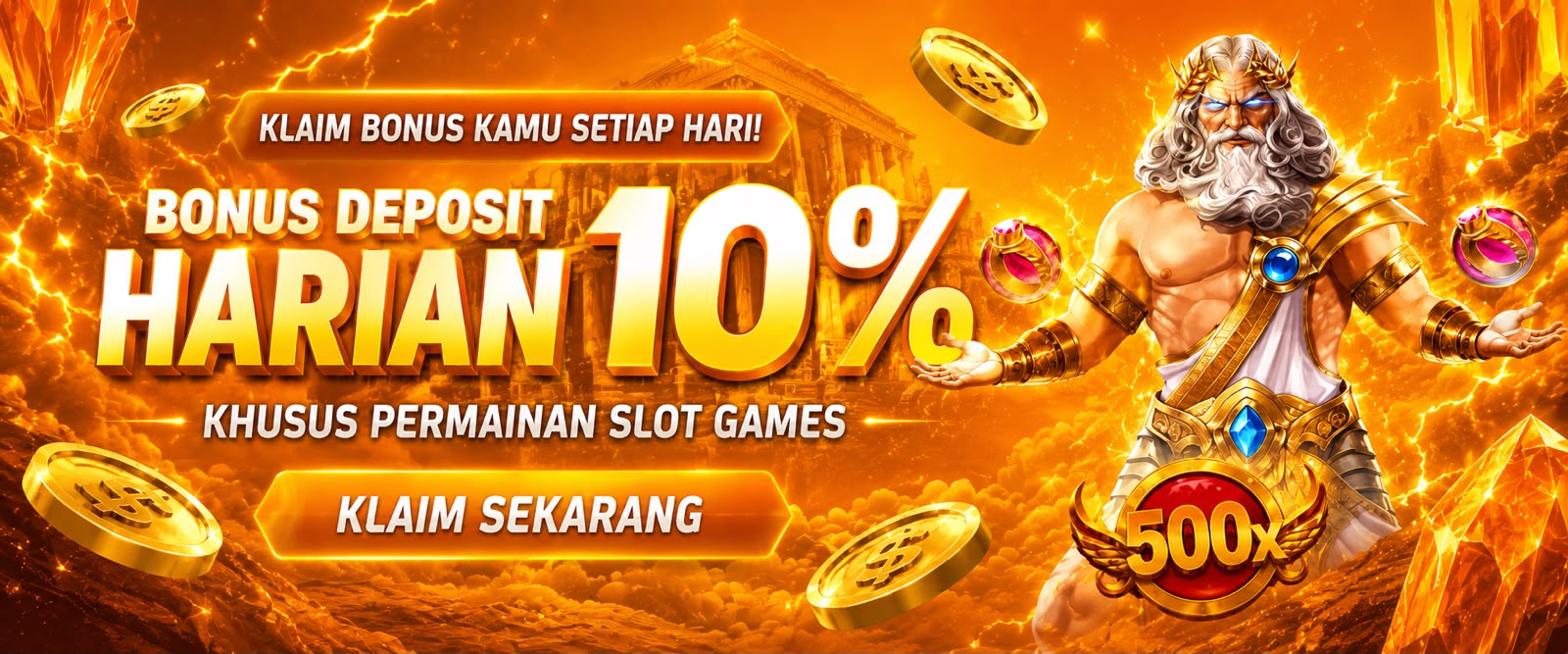 BONUS NEXT DEPOSIT 10% (SLOT)