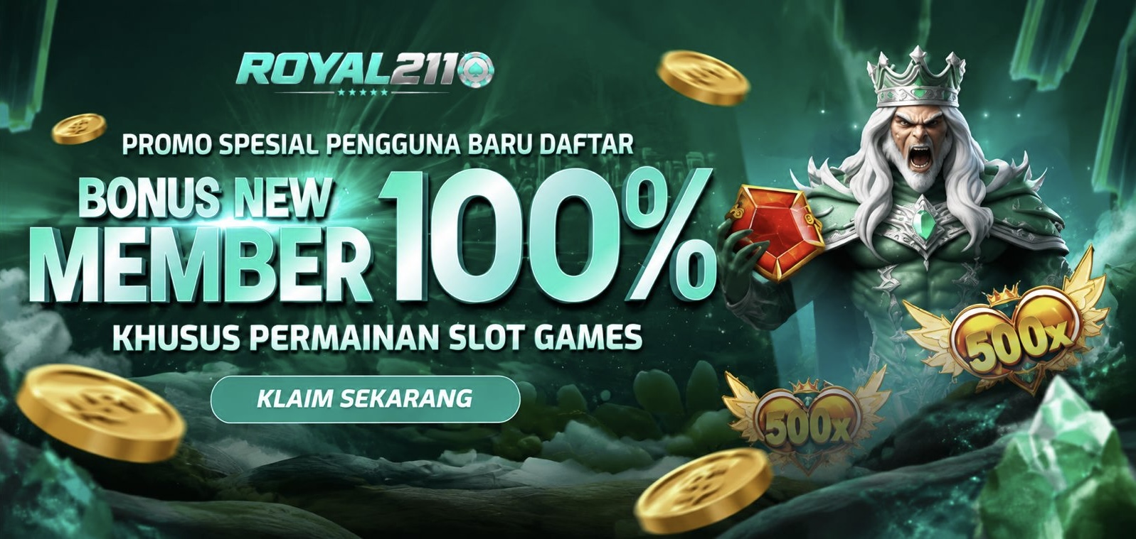 BONUS NEW MEMBER 100% (SLOT)