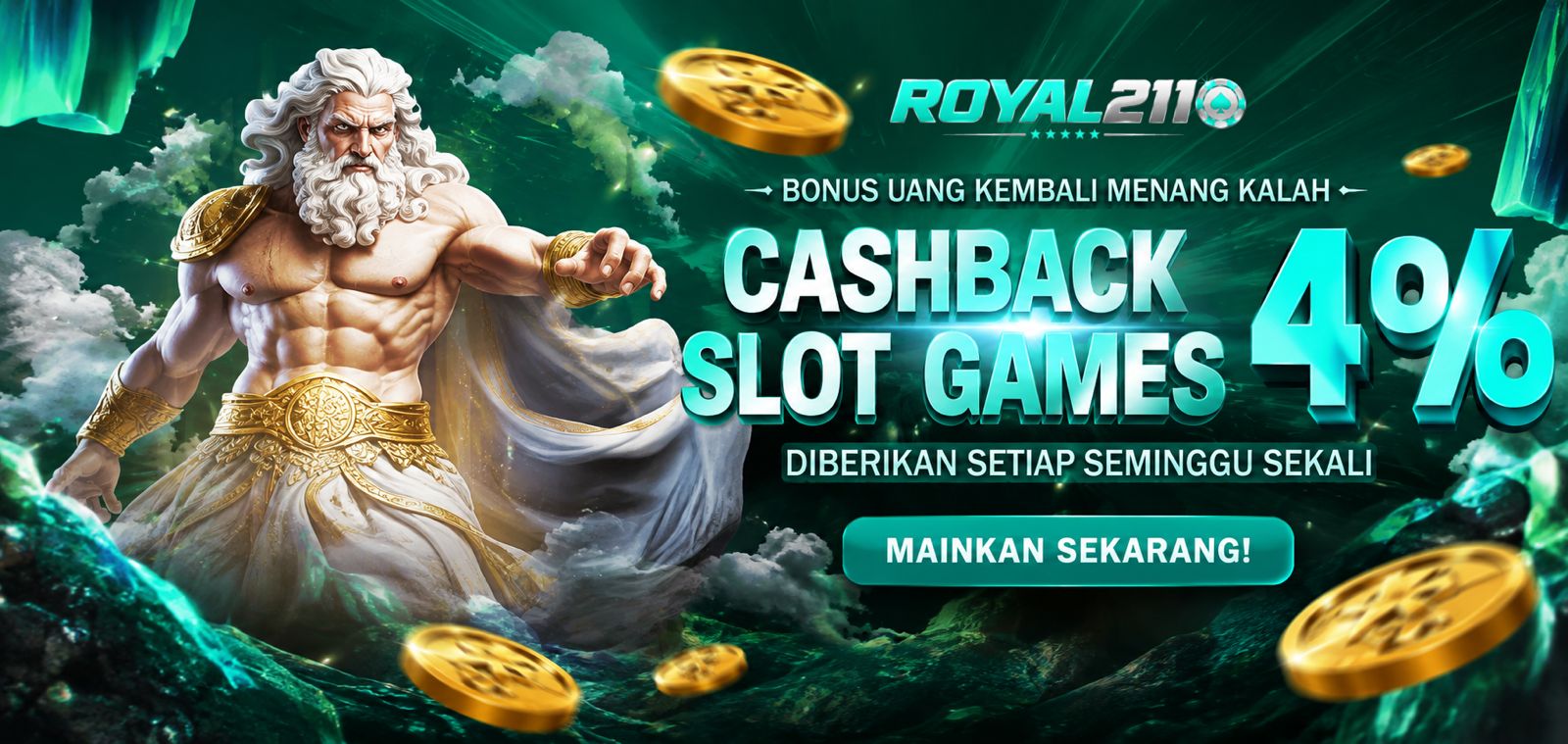 BONUS CASHBACK SLOT GAMES 4%